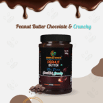 Front view of OwnChoice 900g Chocolate & Crunchy Peanut Butter jar