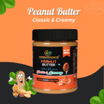 Front view of Own Choice Classic & Creamy Peanut Butter 400g jar