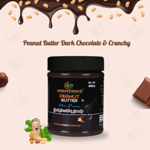 Ownchoice Peanut Butter Dark Chocolate & Crunchy – 400g Jar Front View