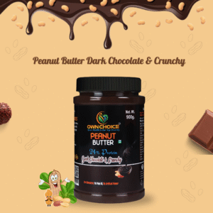 OwnChoice Peanut Butter Dark Chocolate & Crunchy Jar 900g Front View